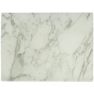 Typhoon Elements Range Work Surface Protector | Sustainable Toughened Glass Cutting Board and Worktop Saver | Scratch and Scuff Resistant | Marble Effect, 400mm x 300mm x 5mm