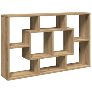 vidaXL Wandregal Artisan-Eiche 85/16/52,5 Cm Holzwerkstoff , Eiche Artisan , Rechteckig , 85x52.5x16 cm , Wohnzimmer, Regale, Wandregale