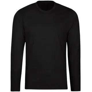 TRIGEMA Herren, 636501 Langarmshirt, schwarz, XL, EU