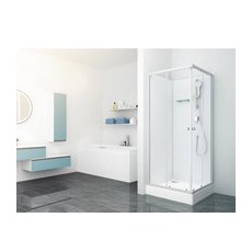 baliv Komplettdusche DUK-85.110KE 85 cm x 85 cm Silber Matt