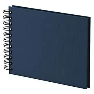 RÖSSLER Papier 1329452900 - S.O.H.O. Wire-O Fotoalbum 195 x 145 mm, 40 Seiten, Navy, 1 Stück
