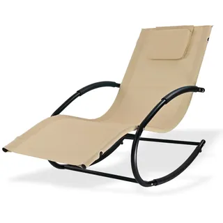 DEMA Swing Schaukelliege 150 x 65 x 90 cm Schwarz