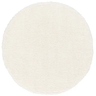 Pergamon Aloha Hochflorteppich Ø 200 cm Weiß