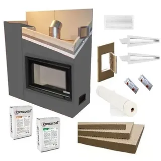 Kaminverkleidung Kaminbausatz - Komplett SET 2 klein | weiß