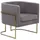 Sessel Sirkka Samtstoff 72 x 71 x 70 cm Grau