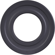 Bild R80/R Rosette für Pelletofenrohr aus 1,2 mm starken Stahl, passend für 80 mm Durchmesser, Senotherm, schwarz,