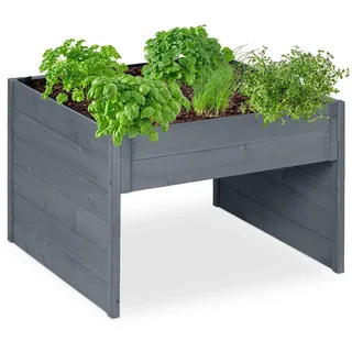 Relaxdays Mährobotergarage grau