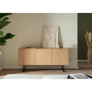 Home Affaire Lund Lowboard 150 x 70 cm Beige Holz