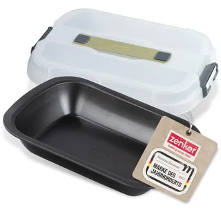 Zenker Bake Click & Go Dessert- und Auflaufform mit Haube 34 x 24,5 x 8 cm