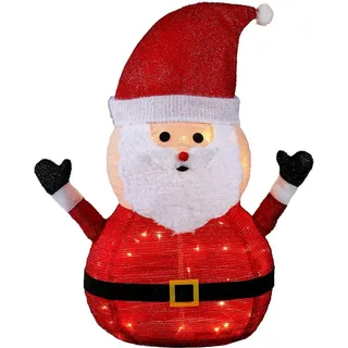 Luca Lighting LED-Weihnachtsfigur Weihnachtsmann Außen Ø 47 cm x 80 cm