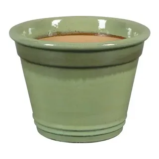 Pflanztopf Lafiora Ton Ø 36 cm H 28 cm grün