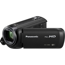 Panasonic HC-V380 Camcorder (2.51 Mpx, 50p, 50 x), Videokamera, Schwarz