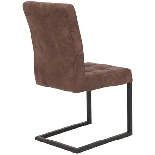 Hela Polsterschwingstuhl 2er-Set - braun - Maße cm B: 62 H: 91