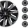 SPC1691BKGR Radzierblenden 16-Zoll Schwarz/Grau