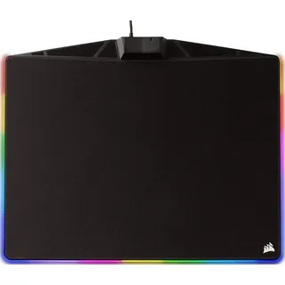 Corsair Gaming Mauspad (Medium, RGB 15 Zonen Beleuchtung, Stoffoberfläche) schwarz