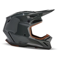 Fox V3 Rs Carbon Solid Helm [Drk Shdw]