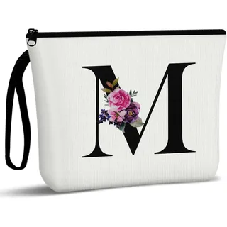 Aucuu Damen Kosmetiktasche Leinwand Make-up Organizer Groß Kapazität