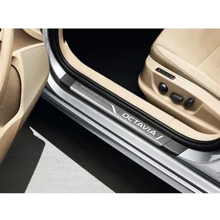 Skoda 5E0071303A Einstiegsleisten Set Edelstahl Design vorn hinten Türschweller Leisten