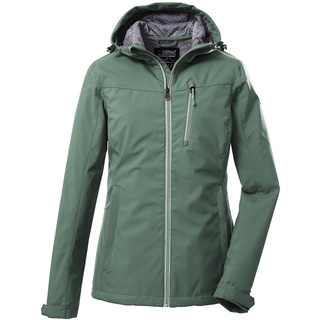 Killtec Damen Softshelljacke/Outdoorjacke mit Kapuze KOS 89 WMN SFTSHLL JCKT; pistazie, 46, 39138-000