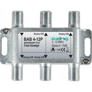 Axing BAB 4-12P Kabel-TV Abzweiger (Verteiler und Abzweiger), Antennenkabel