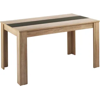 byLIVING Esstisch NORI Breite 120 cm Artisan Eiche (Eiche-Optik)/schwarz