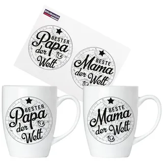 Brubaker Kaffeetasse 0,3 l Weiß 2 St.