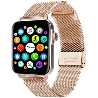 SMARTY Digitale Damenuhr, automatisch, mit Armband aus legiertem Stahl, SW035G04, Rosa, Modern