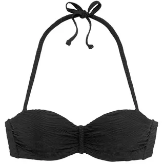 SUNSEEKER Bügel-Bandeau-Bikini-Top Damen schwarz Gr.34 Cup C