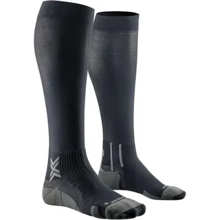 X-Socks Run Perform Kniestrümpfe Schwarz/Charcoal 42-44