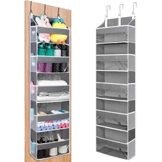 cozary Hängeorganizer Tür mit 5 Taschen, Tür Organizer Faltbar und Platzsparend, Faltbarer Hängeorganizer Camping, Hängeaufbewahrung für Kinderzimmer, Hängeregal Tür für Bad, Schlafzimmer, Küche, Wohnheim