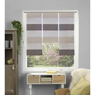 HOME WOHNIDEEN »GABI« Stangendurchzug 3 Stk. tlg. 3-tlg. Querstreifen Fensterset GABI