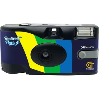 gt photo Realishot Flash, 27 Aufnahmen, ideal für Events, Reisen und Erinnerungen – einfache Handhabung – Grau