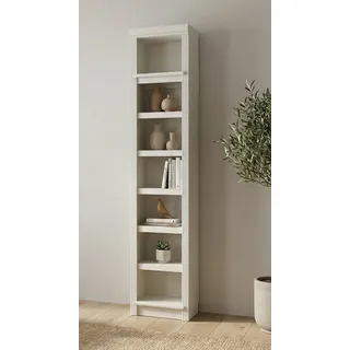 Bücherregal OTTO HOME "Soeren Regal B/T/H: 40/29/220 cm", cremeweiß, B:40cm H:220cm T:29cm, Massivholz, Regale, Bücherregal, Kiefer FSC-zertifiziert, 7 Fächer und 6 Einlegeböden