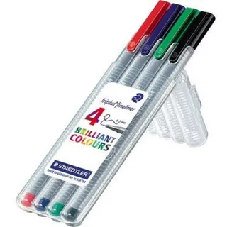 Staedtler 334 SB4 Fineliner triplus 0.3mm 4pcs.box