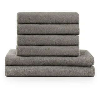 Blumtal Premium Handtuchset 70 x 140 cm grau 4-tlg.