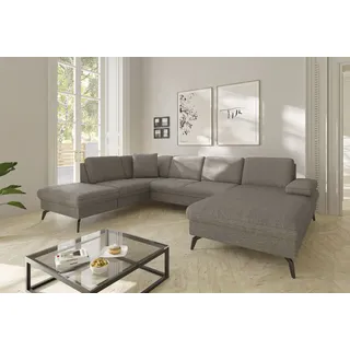 sit&more Wohnlandschaft »Morris Jubi U-Form, B: 300 cm« mit Armteilfunktion & 1 Zierkissen, optional Bettfunktion,