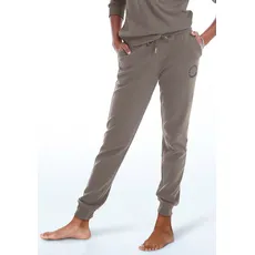 Bench. Loungewear Jogginghose, mit dezenter Logostickerei, Loungeanzug, grau