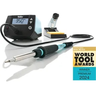 Weller WE 1010 Lötstation Set 230V – digitale 1‐Kanal‐Lötstation 85 W inkl. 70 W Lötkolben & Sicherheitsablage | Temperaturbereich 100°C – 450°C