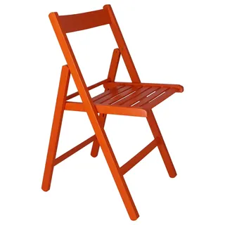 Mueblear 19016 Klappstuhl aus Holz, 43 x 46 x 79 cm orange