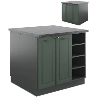 Vicco Kochinsel Fame-Line 90 x 82 x 82 cm Grün-Gold