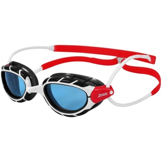 Zoggs Predator Schwimmbrille Weiß/Rot/Tönung, Regular