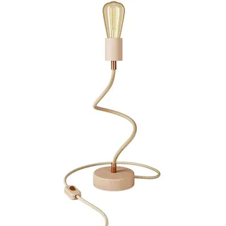 Creative Cables Mit Bulb Gelenkige Tischlampe Aus Holz Mit Diffusem Licht-flexibles Holz Mit Zweipoligem Steker - Neutral - One Size