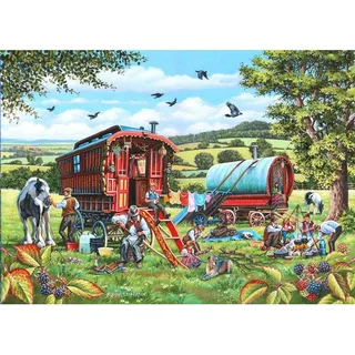 House of Puzzles Puzzle Pedlar Man 1000 Teile ländliche Landschaft