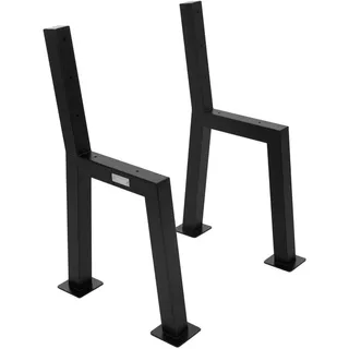 Ml-Design Bankbeine , Schwarz , Metall , 10x77.5x47 cm , Esszimmer, Bänke, Sitzbänke