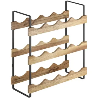 Metaltex Flaschenregal 39 x 36 x 15 cm Braun