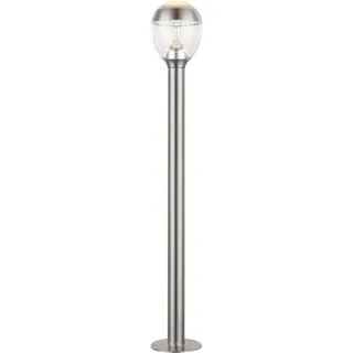 GLOBO Wegeleuchte Edelstahl 99,0 cm inkl. Bewegungsmelder silber