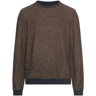 camel active Herren Strickpullover mit Rundhalskragen