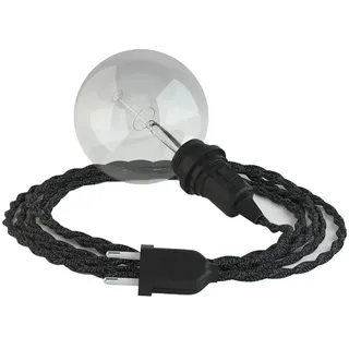 Creative Cables Tn03 3 M Hängeleuchte Für Lampenschirm - Anthracite / Black - One Size