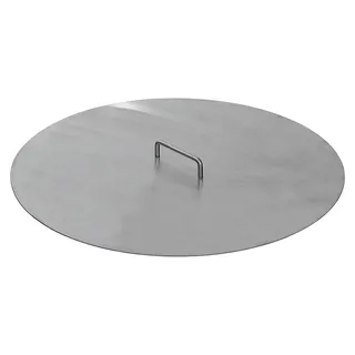 Deckel 85 cm für Feuerschalen, Grilltonnen und Schwenkgrills aus 2,0 mm Stahl mit Griff