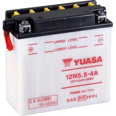 Yuasa, Fahrzeugbatterie, 12N5.5-4A 12 (12 V, 5.50 Ah, 55 A)
